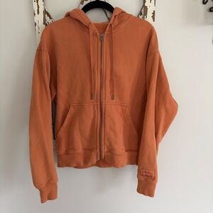 Stori. Seek Zip Up Hoodie Size Small Color Bronzed